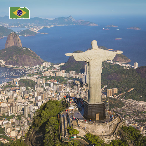 Data SIM-kaart Brazilië 1GB (7 dagen)