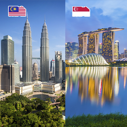 Daten-SIM-Karte Malaysia & Singapur 1GB (7 Tage)
