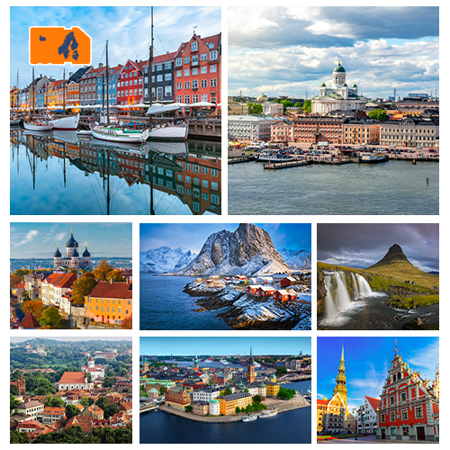 Data SIM-kaart Scandinavië & Balticum 3GB (15 dagen)