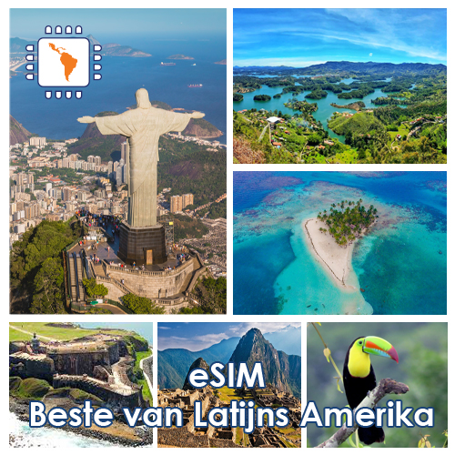 [WW_901O_STACK_ONEOFF_BESTLATAM2_UNLIMITED_7D_FUP20] eSIM Het beste van Latijns-Amerika Onbeperkt (7 dagen)